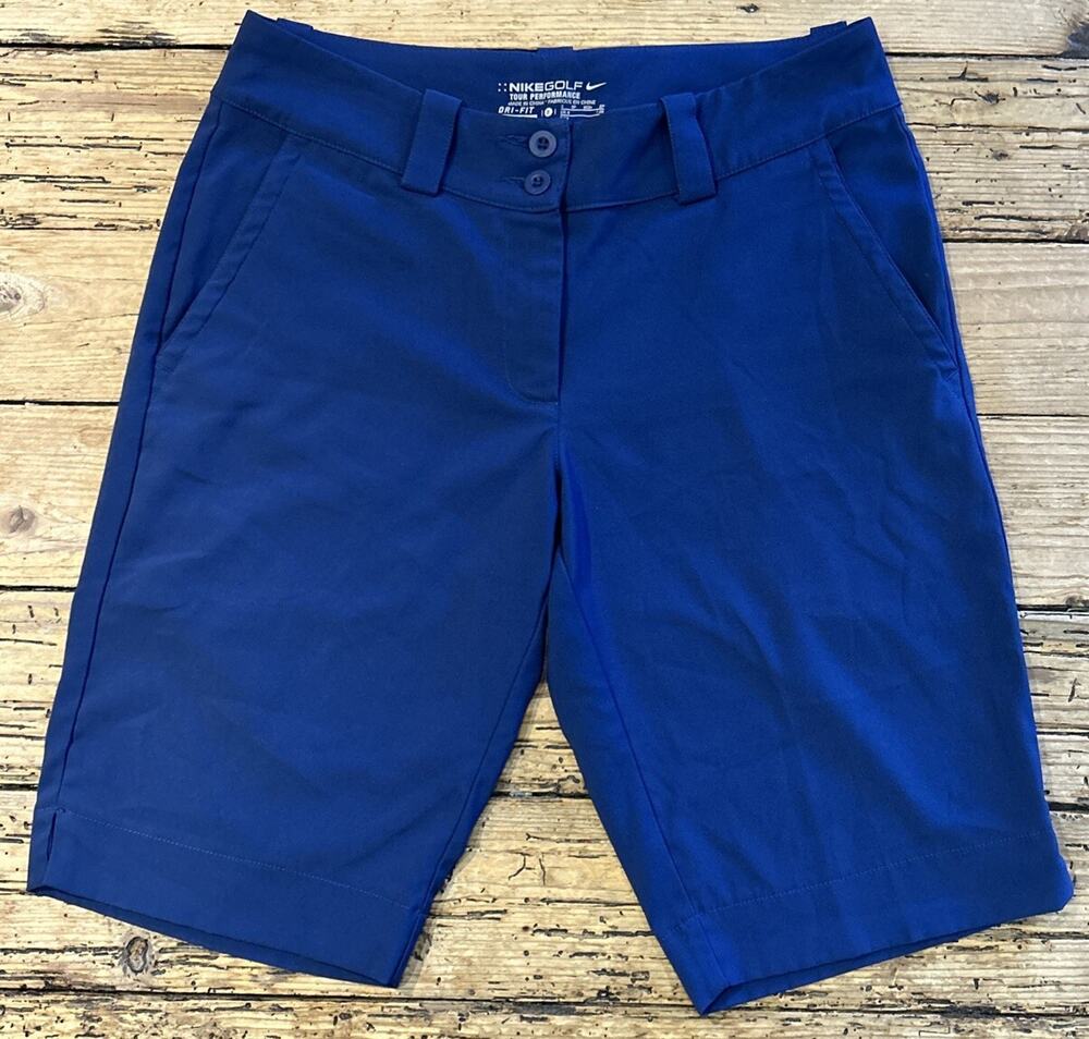 Nike Golf Women’s Navy Tour Performance Dri-Fit Golf Shorts Size 2